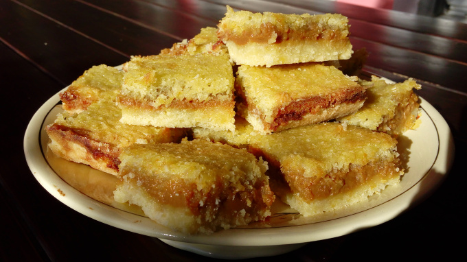 Cuadrados dulce de leche